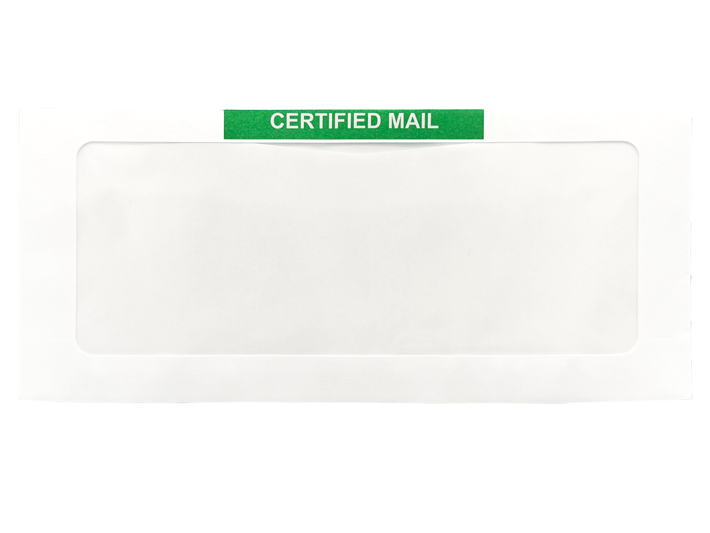 #10 Certified Full View Window Envelopes